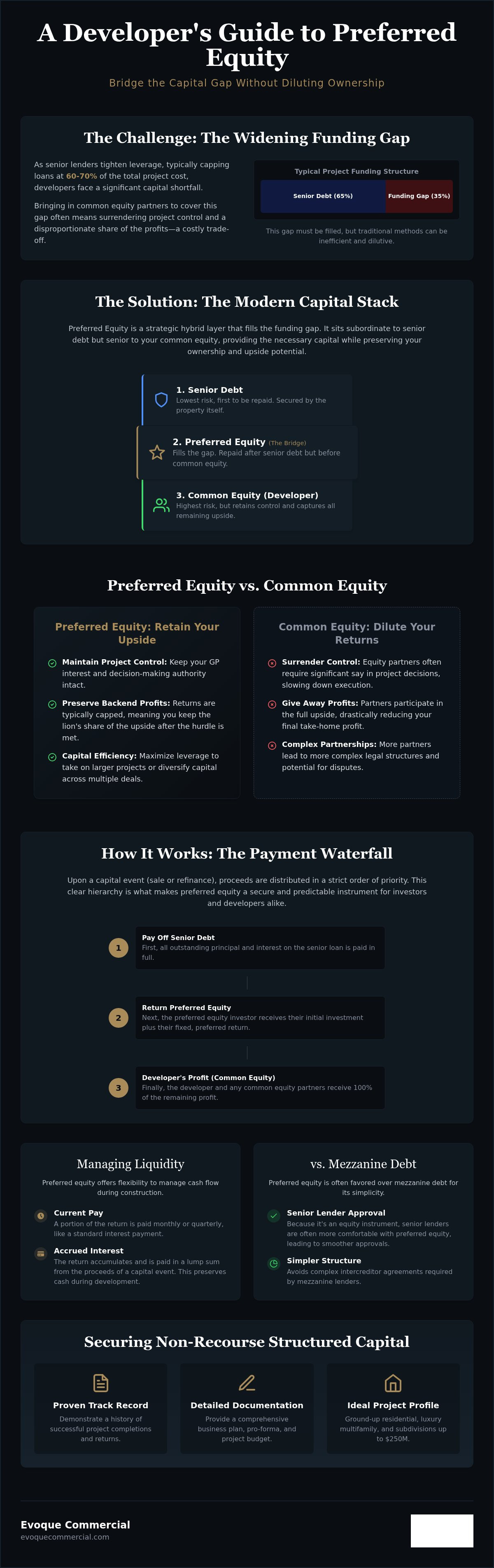 Preferred equity for real estate developers
